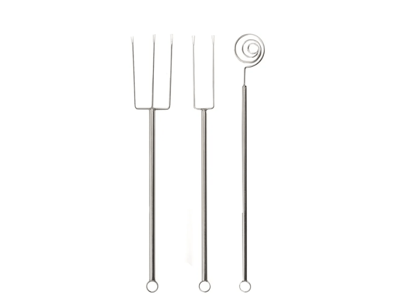Kit Garfo Inox para Glaçar Bombom c/ 3 unidades - Allonsy 