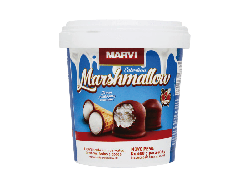 Cobertura para Marshmallow 400g - Marvi