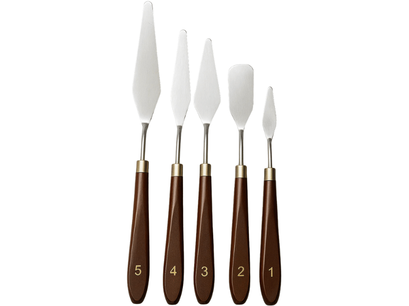 Mini Espátula Decorativa Inox c/5 Unidades - Allonsy