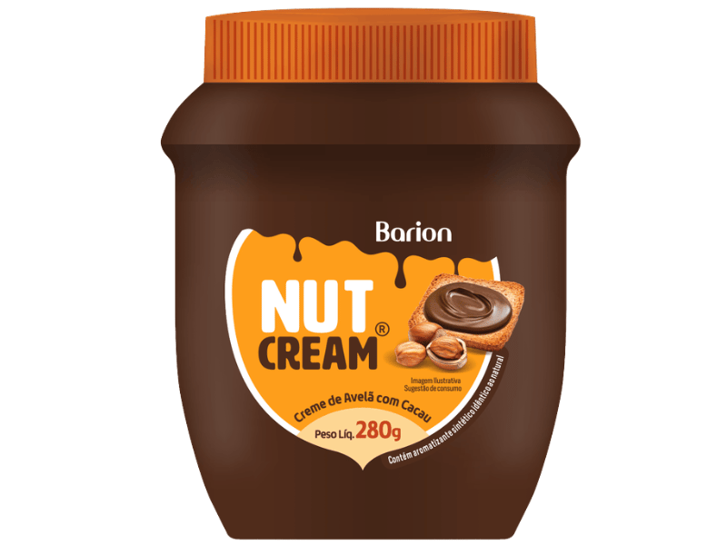 Nutcream Creme de Avelã 280g - Barion
