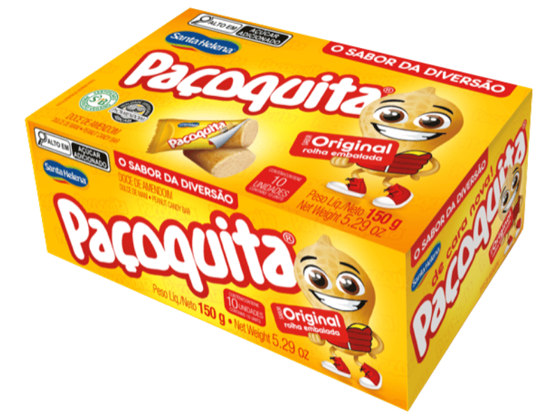 Paçoquita Rolha Display 150g c/10 unidades - Santa Helena