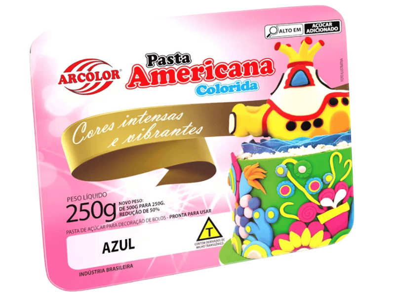 Pasta Americana Azul 250g - Arcólor