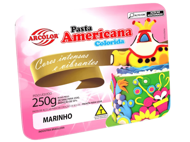 Pasta Americana Azul Marinho 250g - Arcólor