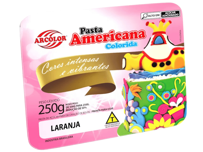 Pasta Americana Laranja 250g - Arcólor