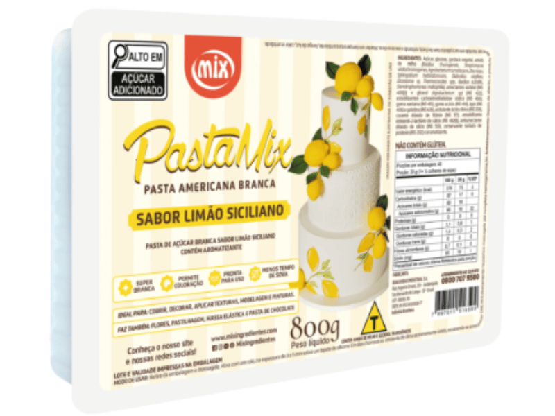 Pasta Americana Sabor Limão siciliano 800g - Mix