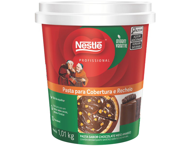 Pasta Chocolate Meio Amargo  Dois Frades 1,01kg - Nestlé