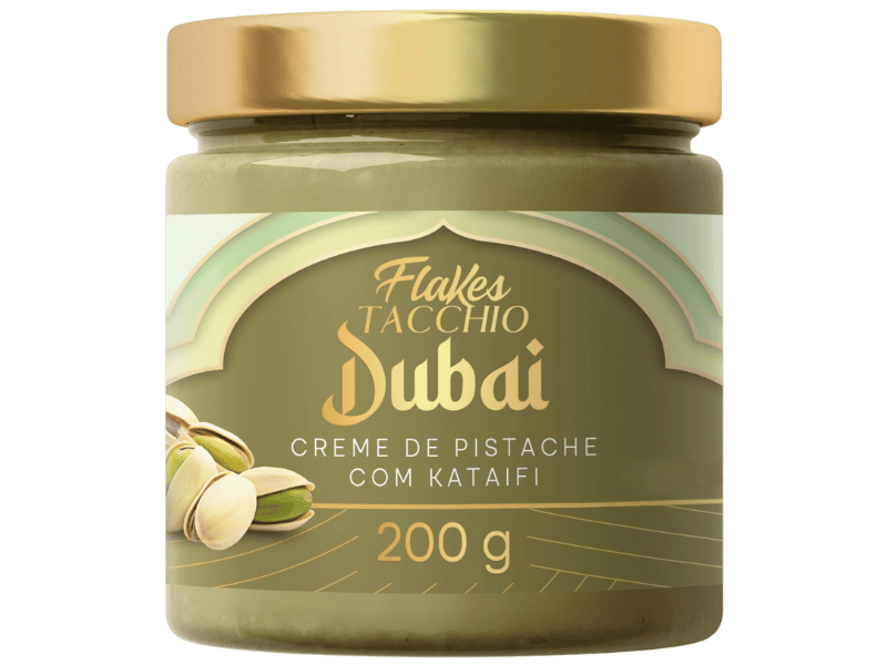 Pasta Creme Pistache com Kataifi Dubai 200g - Gustosía Premium
