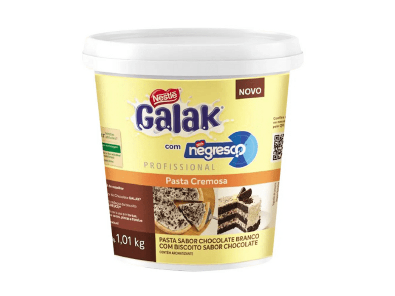 Pasta Sabor Chocolate Branco com Negresco Nestlé Galak 1,01kg