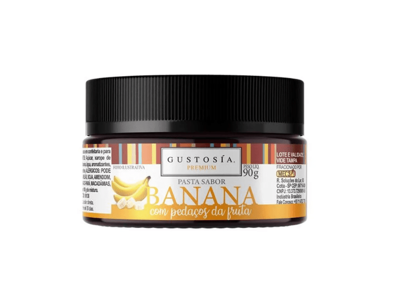 Pasta Saborizante Banana c/ Pedaços 90g - Gustosia Premium 