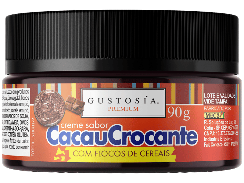 Pasta Saborizante Cacau Crocante 90g - Gustosía Premium
