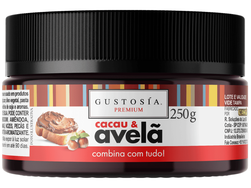 Pasta Saborizante Cacau e Avelã 90g - Gustosía Premium