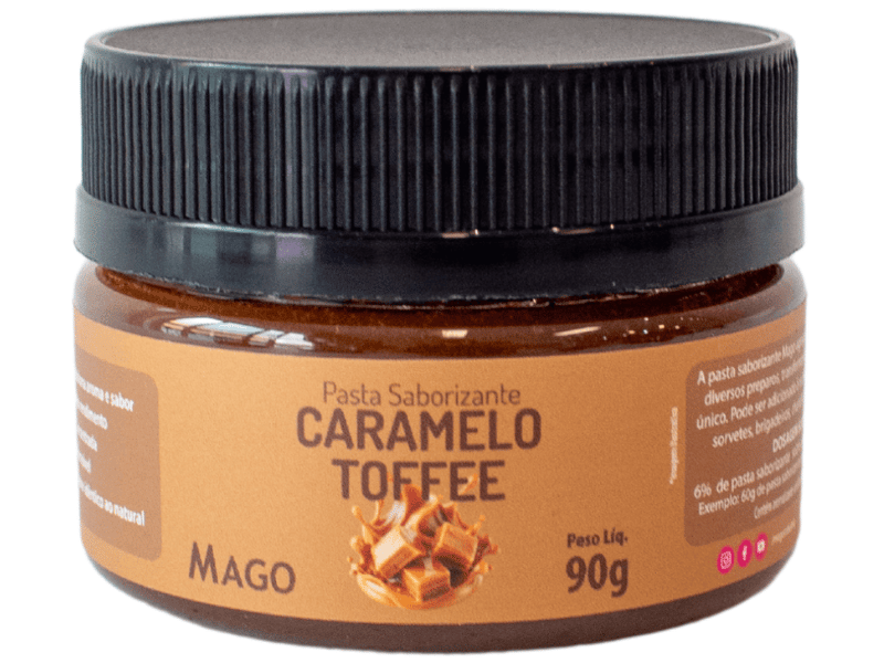 Pasta Saborizante Caramelo Toffee 90g - Mago