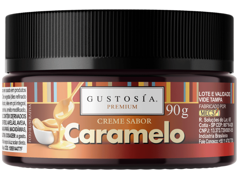 Pasta Saborizante Creme Caramelo 90g - Gustosía Premium