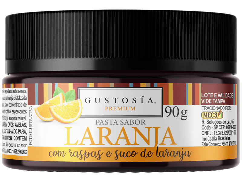 Pasta Saborizante Laranja 90g - Gustosía Premium