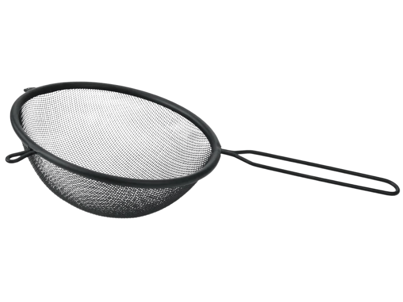 Peneira Trama Fina Ferro Preto 24x12x5 cm - Allonsy