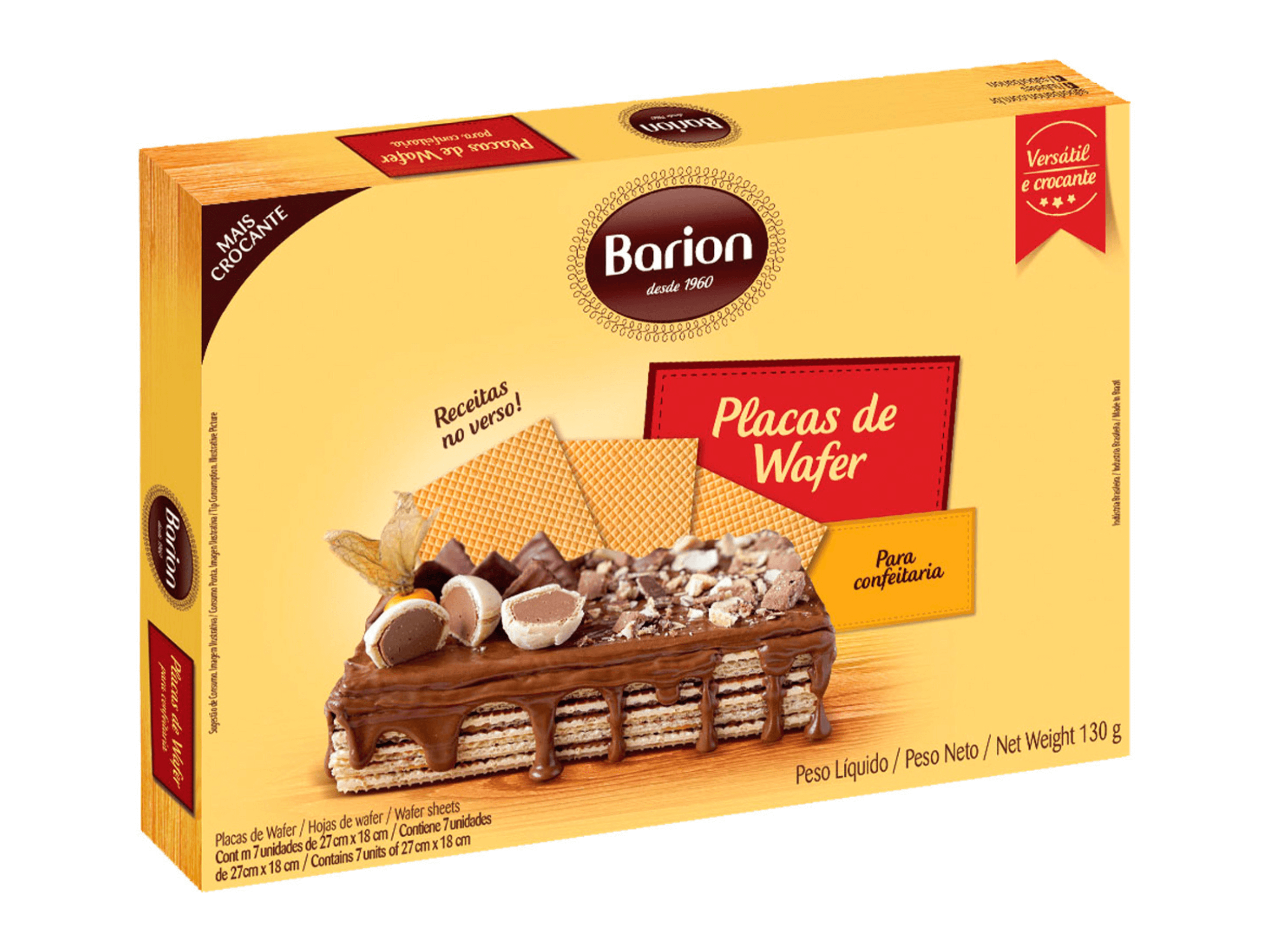 Placas de Wafer 130g - Barion