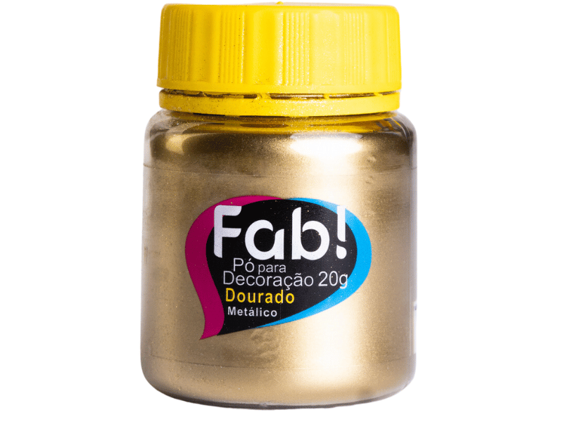 Pó para Decoração Dourado 20g - Fab!
