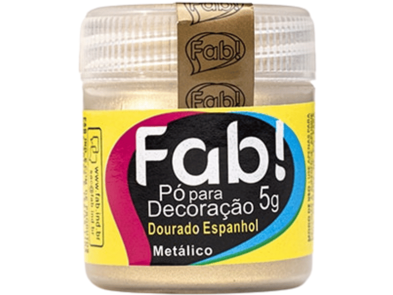Pó para Decoração Dourado Espanhol 5g - Fab!