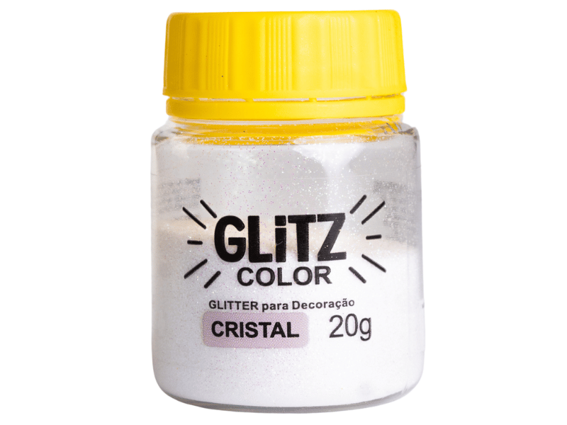Pó para Decoração Glitter Color Cristal 20g - Fab!