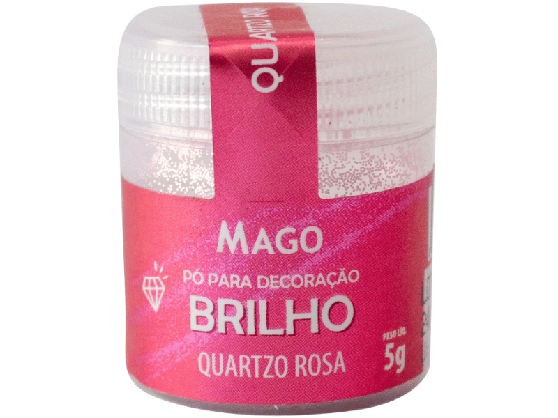 Pó para Decoração Quartzo Rosa 5g - Mago
