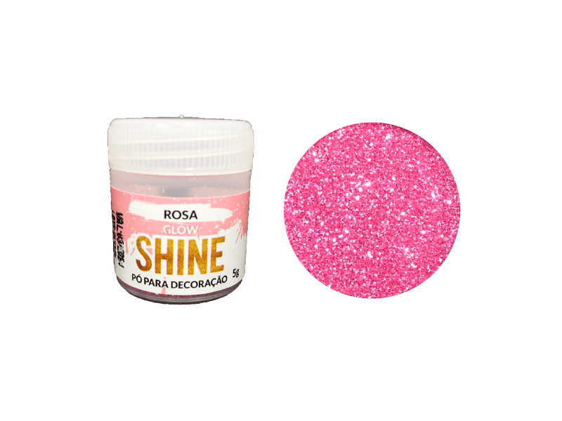 Pó para Decoração Rosa Glow Shine 5g - Iceberg