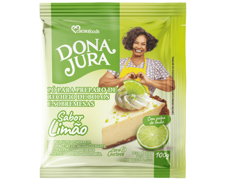 Pó para Sobremesas Zero Lactose Sabor Limão 100g - Cacau Food