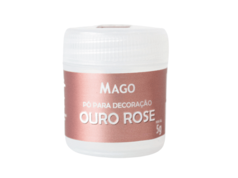 Pó para Decoração Ouro Rose 5g - Mago