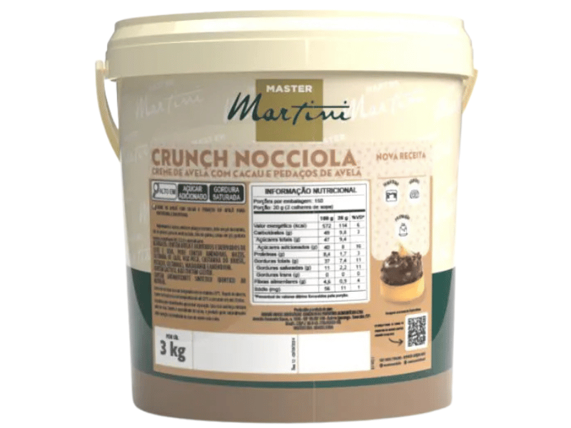 Recheio Caravella Creme Nocciola Crunch 3kg - Master Martini