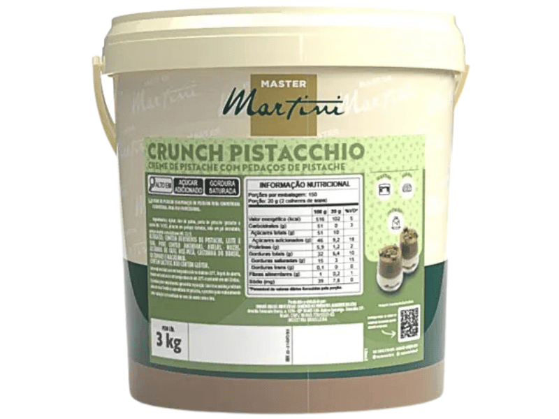 Recheio Caravella Crunch Pistacchio 3kg - Master Martini