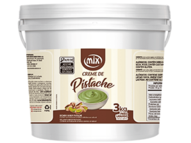 Recheio Creme Pistache 3 kg - Mix