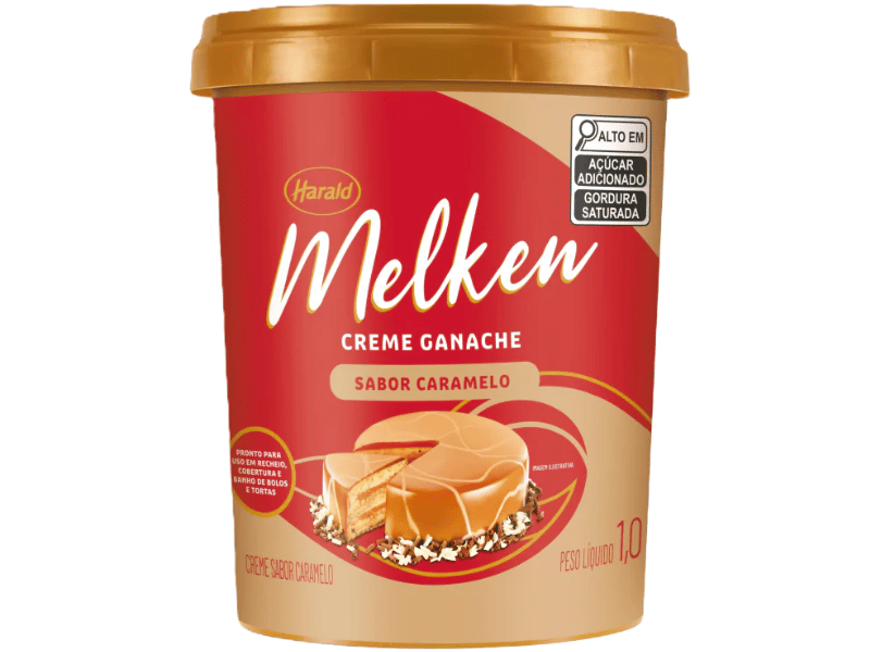 Recheio Harald Melken Creme Ganache Caramelo 1 kg