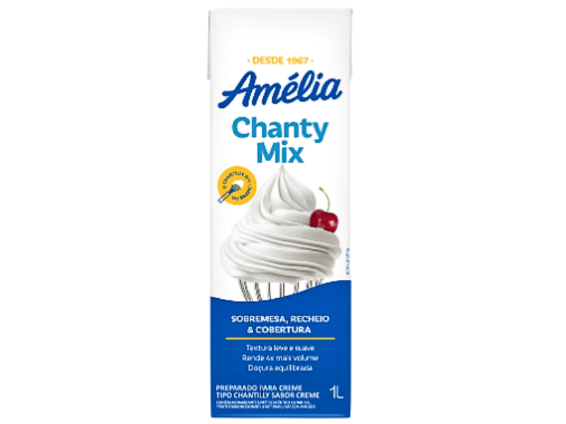 Chantilly Creme Chanty Mix Tradicional Amélia 1L - Vigor