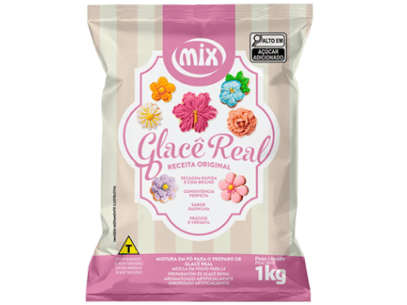 Glacê Real em Pó 1kg - Mix