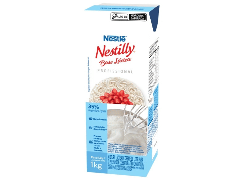 Chantilly Nestilly Zero Açúcar 1kg - Nestlé