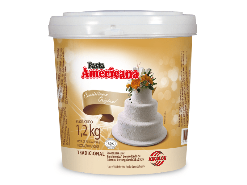 Pasta Americana Branca 1,2kg - Arcolor 