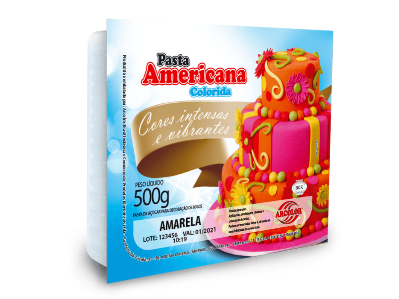 Pasta Americana Amarela 500g - Arcólor