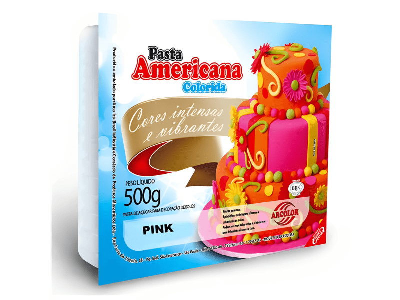 Pasta Americana Pink 500g - Arcólor 