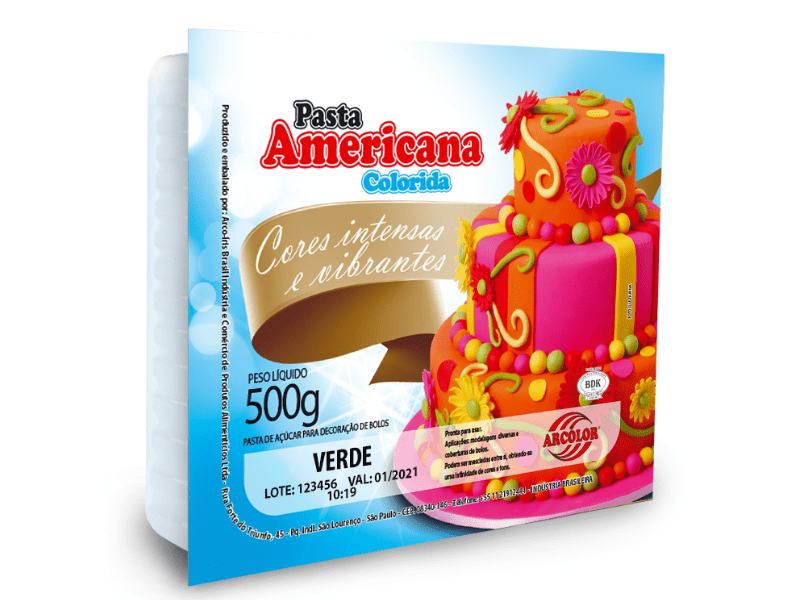 Pasta Americana Verde 500g - Arcólor