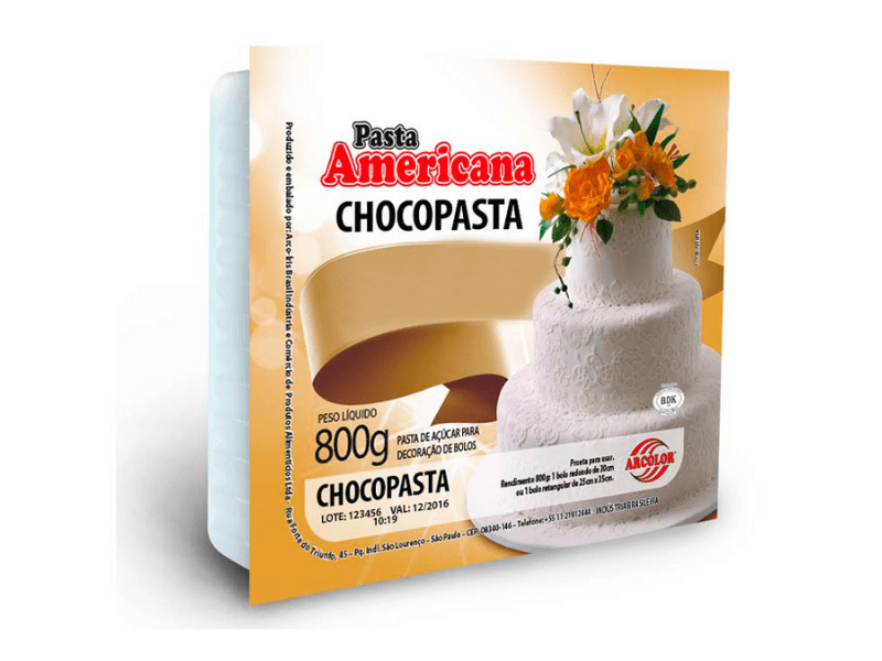 Pasta Americana Chocopasta 800g - Arcólor