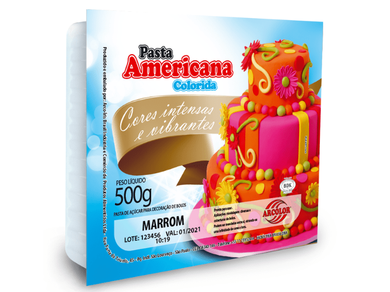 Pasta Americana Marrom 500g - Arcólor