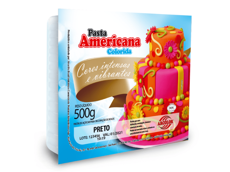 Pasta Americana Preta 500g - Arcolor