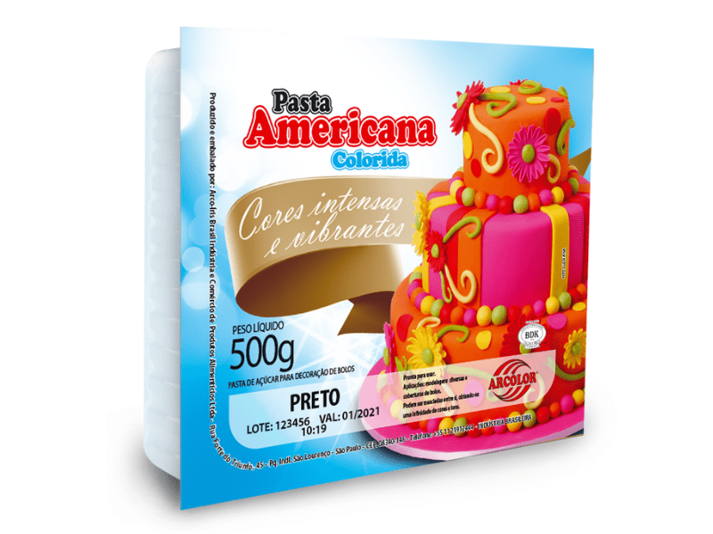 Pasta Americana Preta 500g - Arcólor