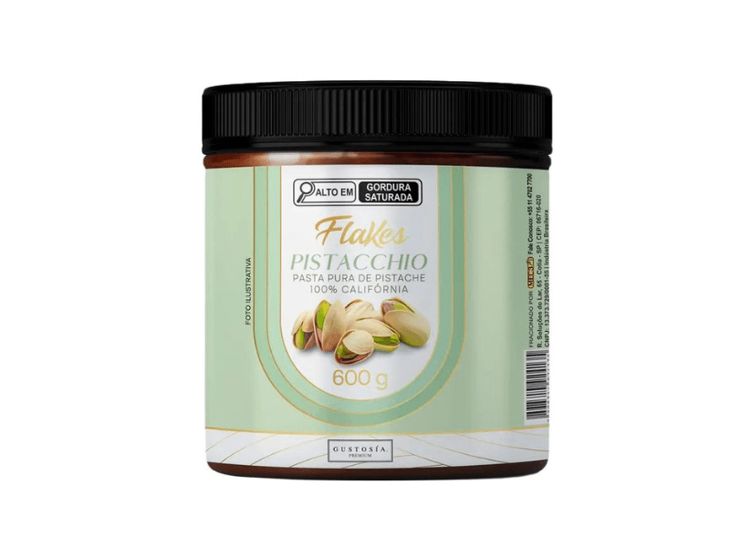 Pasta Flakes Pistache Pistacchio 100% California 600g - Gustosia Premium 