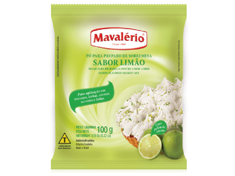 Pó para Sobremesa Limão 100g - Mavalério