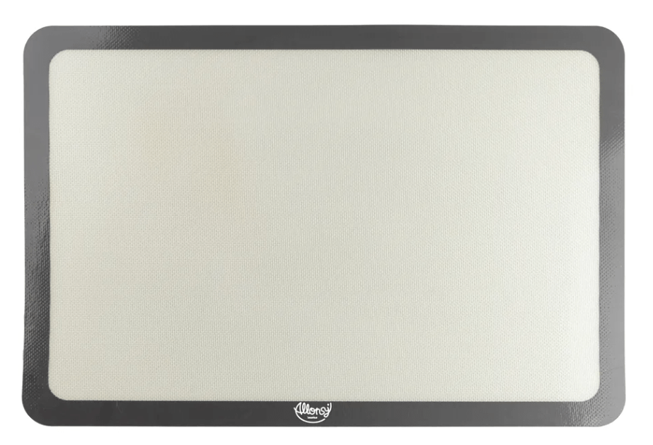 Tapete de Silicone com Fibra De Vidro Branco/Cinza 35x50 cm - Allonsy 