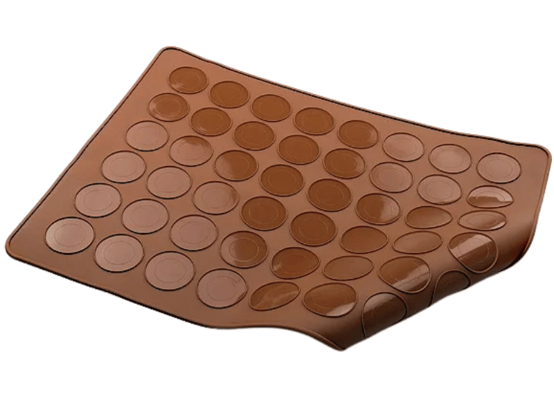 Tapete para Macaron cor Marrom 28,5x38,5 cm - Prime Chef