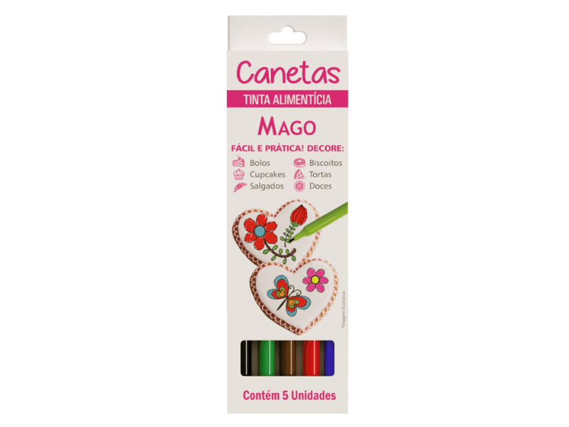 Canetas para Confeitar c/ 5 unidades - Mago