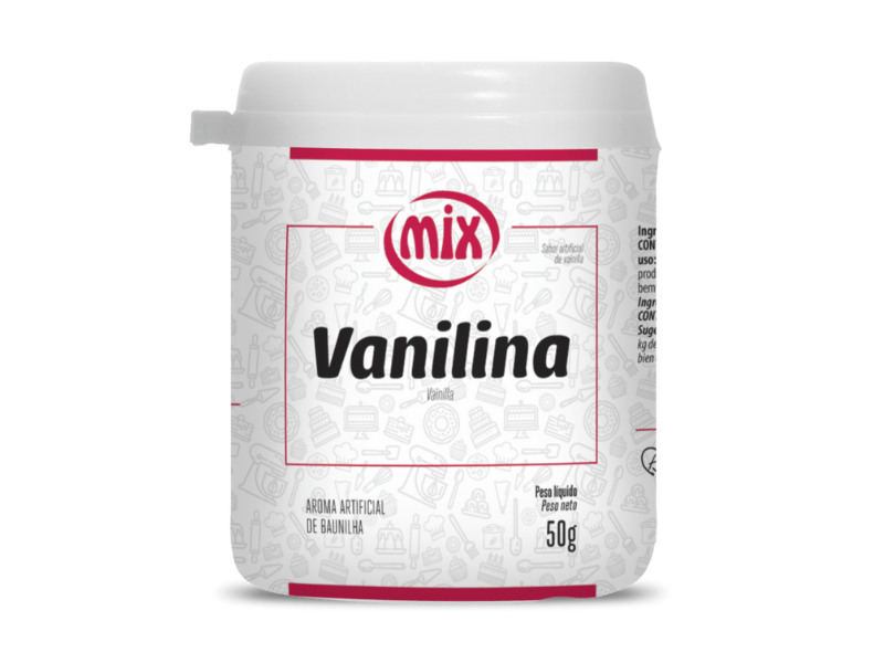 Vanilina em Pó 50g - Mix