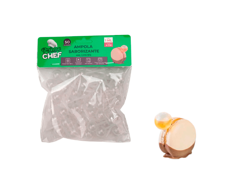 Ampola Saborizante Gourmet Esfera 1 ml c/ 50 unidades - Prime Chef