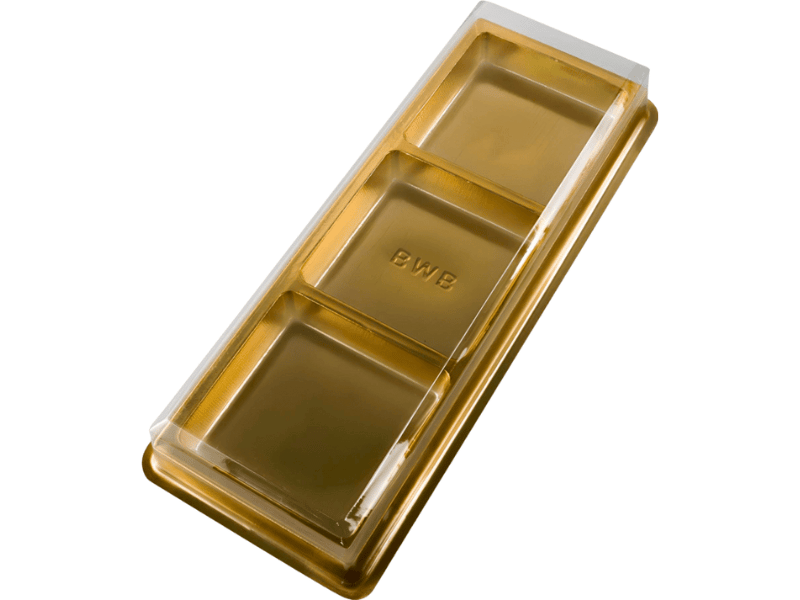 Caixa para Degustação Trio Pão de Mel Dourado N14330 - Bwb